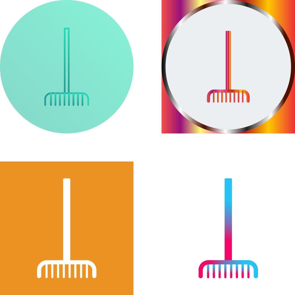 Fork picking Leaves Icon Design vector