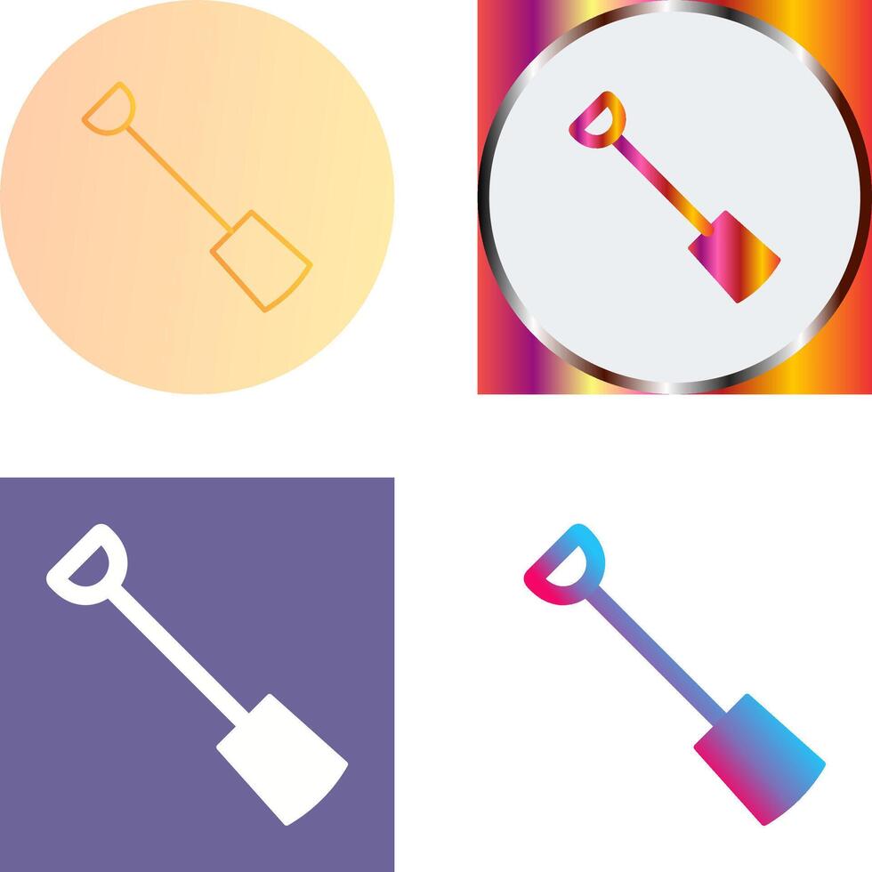 Hand Shovel Icon Design vector