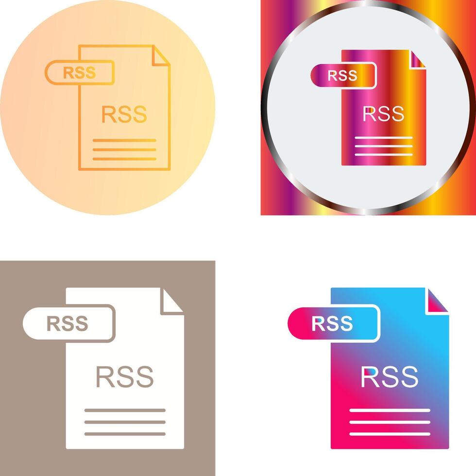 RSS Icon Design vector