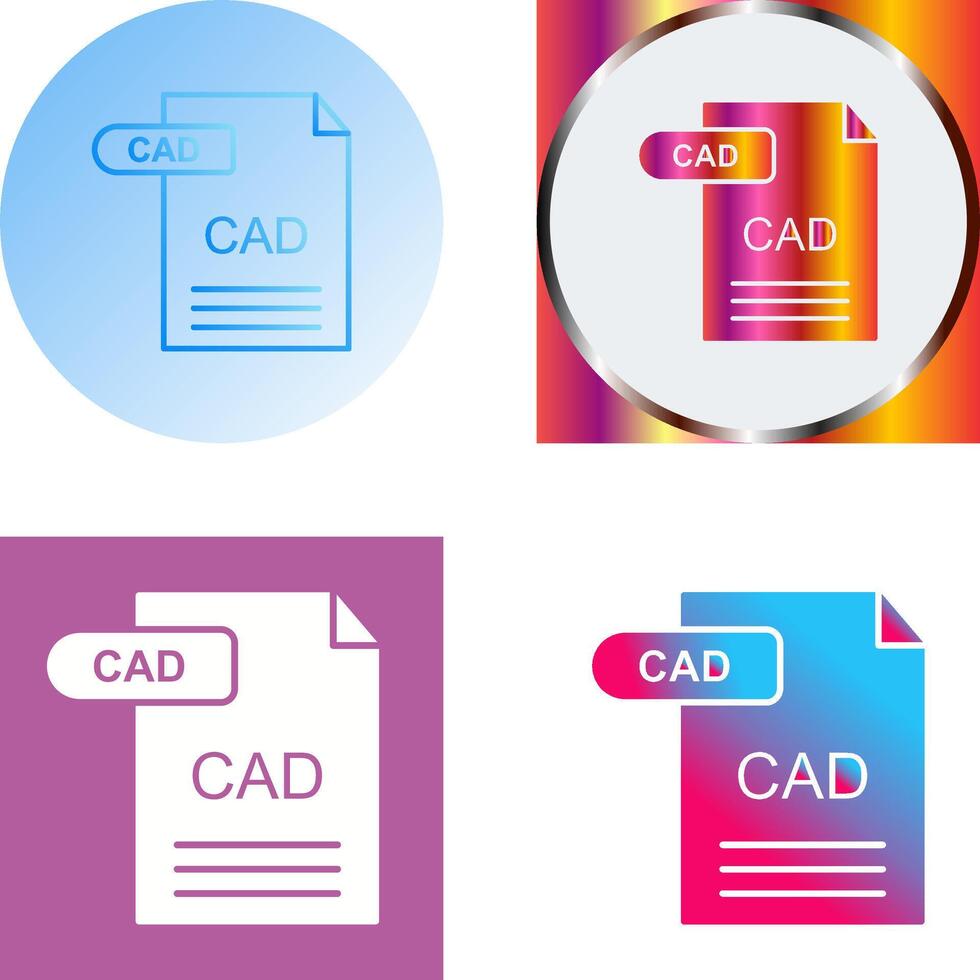 CAD Icon Design vector