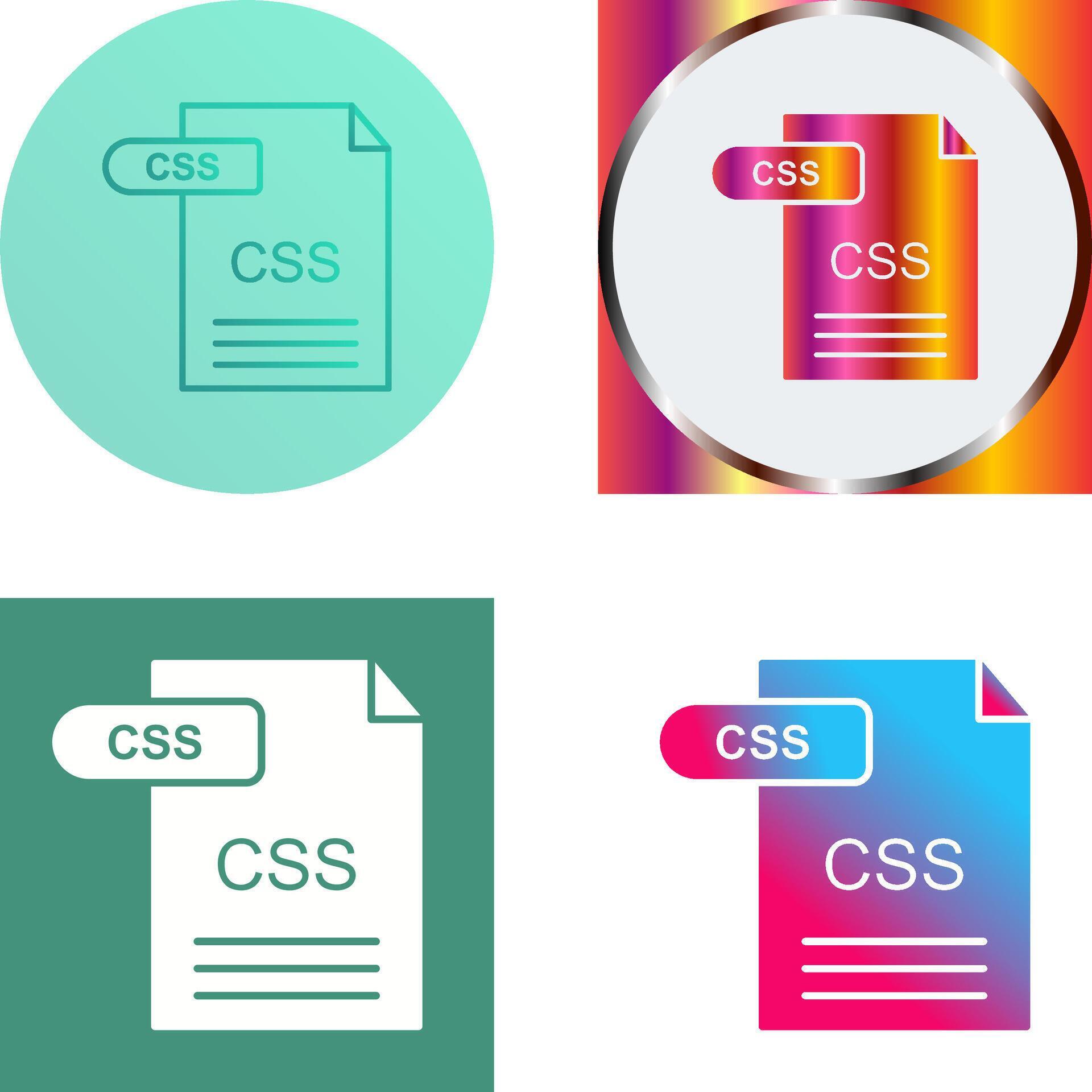CSS Icon Design 44336975 Vector Art at Vecteezy