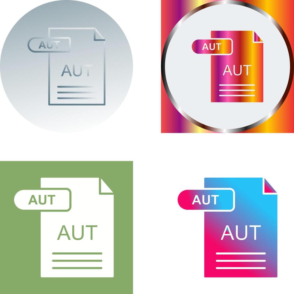 AUT Icon Design vector