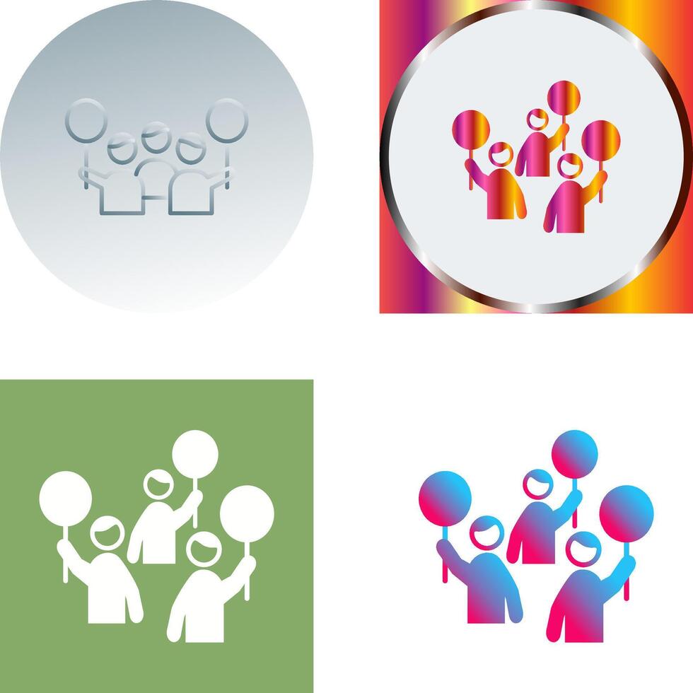 Protest Icon Design vector