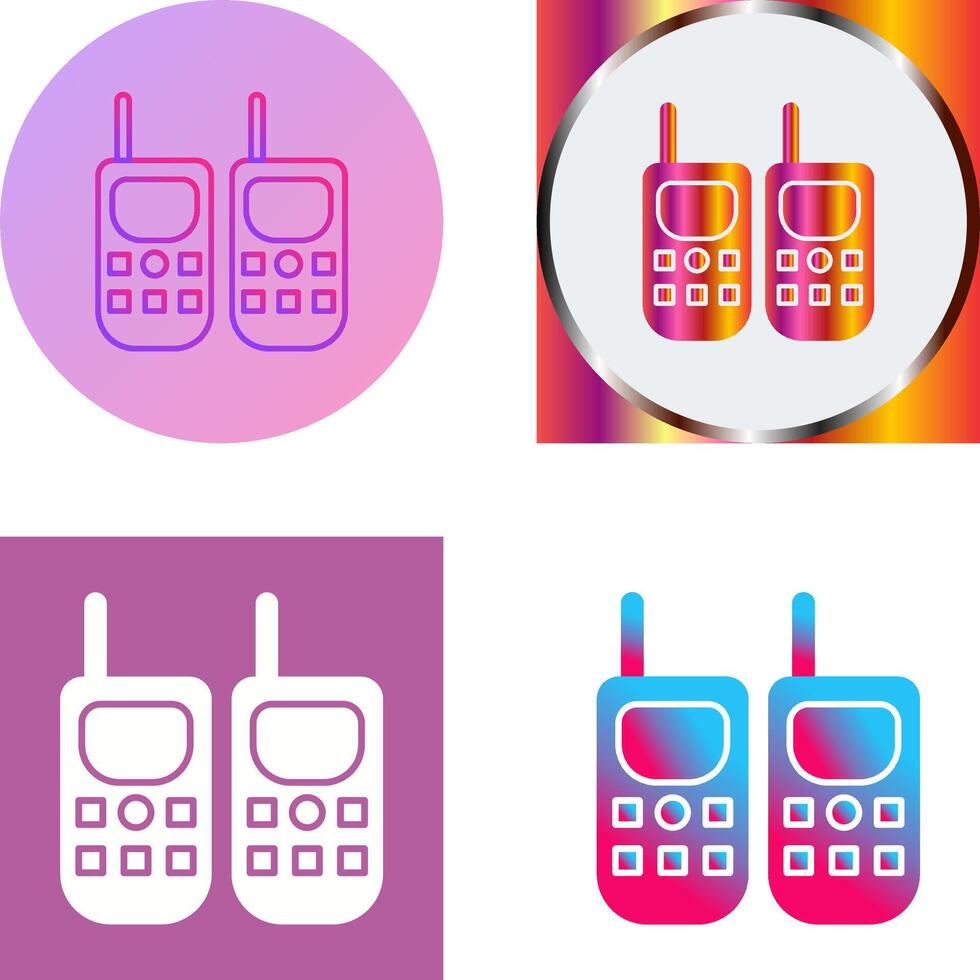 Walkie Talkie Icon Design vector