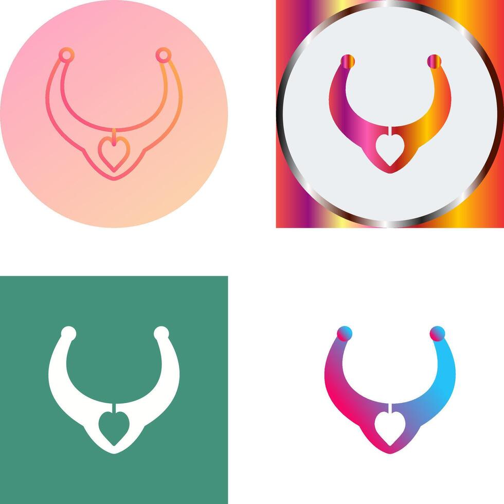 Necklace Icon Design vector