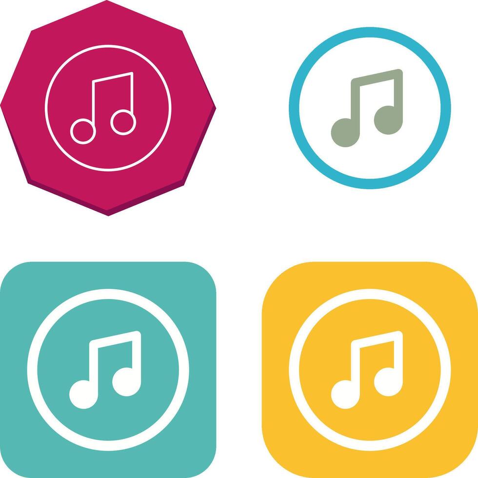 Music Player Icon Design vector