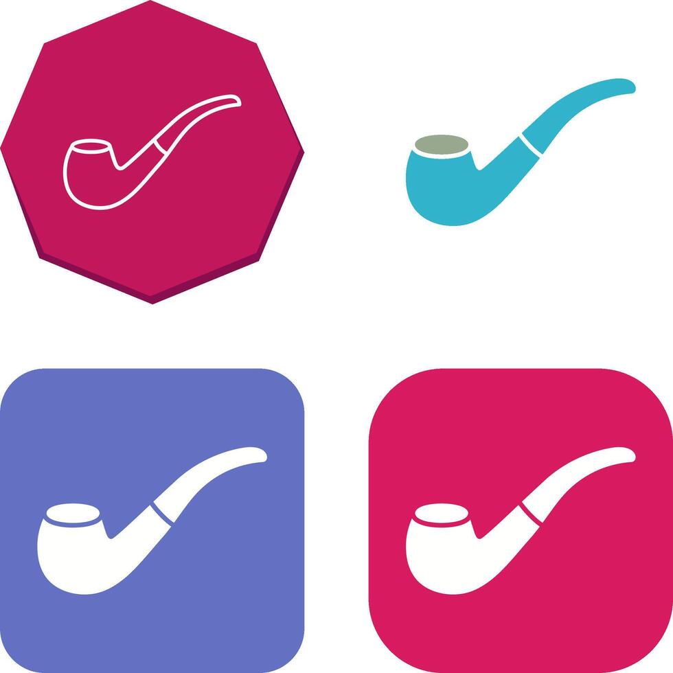 Smoking Pipe Icon Design vector