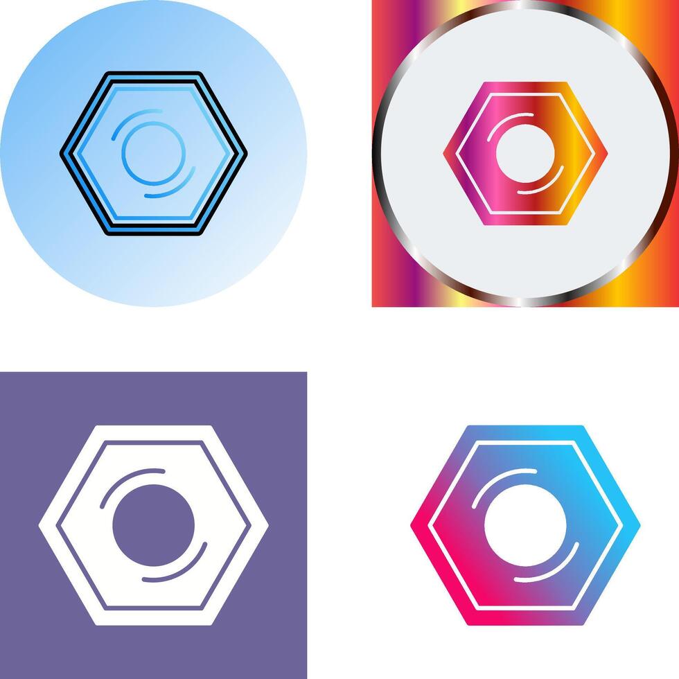 Nut Icon Design vector