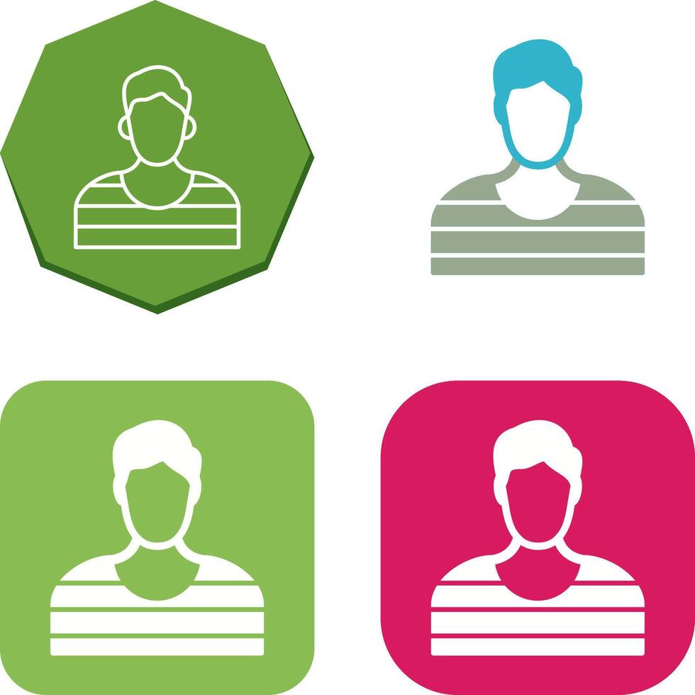 Prisioner Icon Design vector