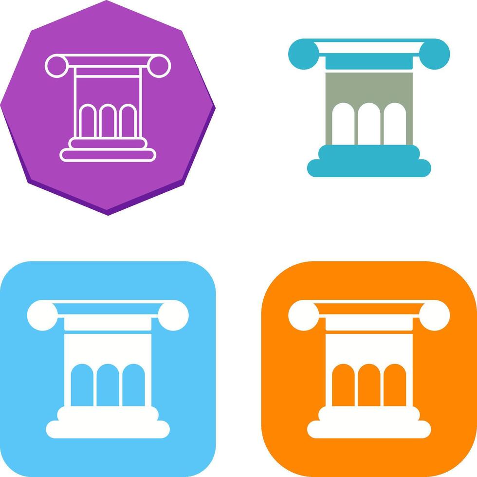 Roman Law Icon Design vector