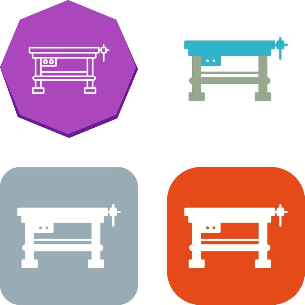 Work Bench Icon Design vector