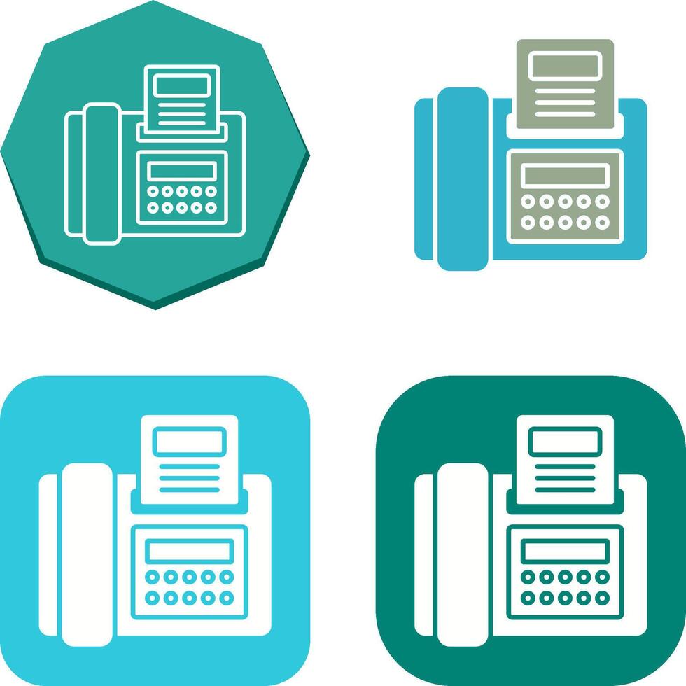 Fax Icon Design vector