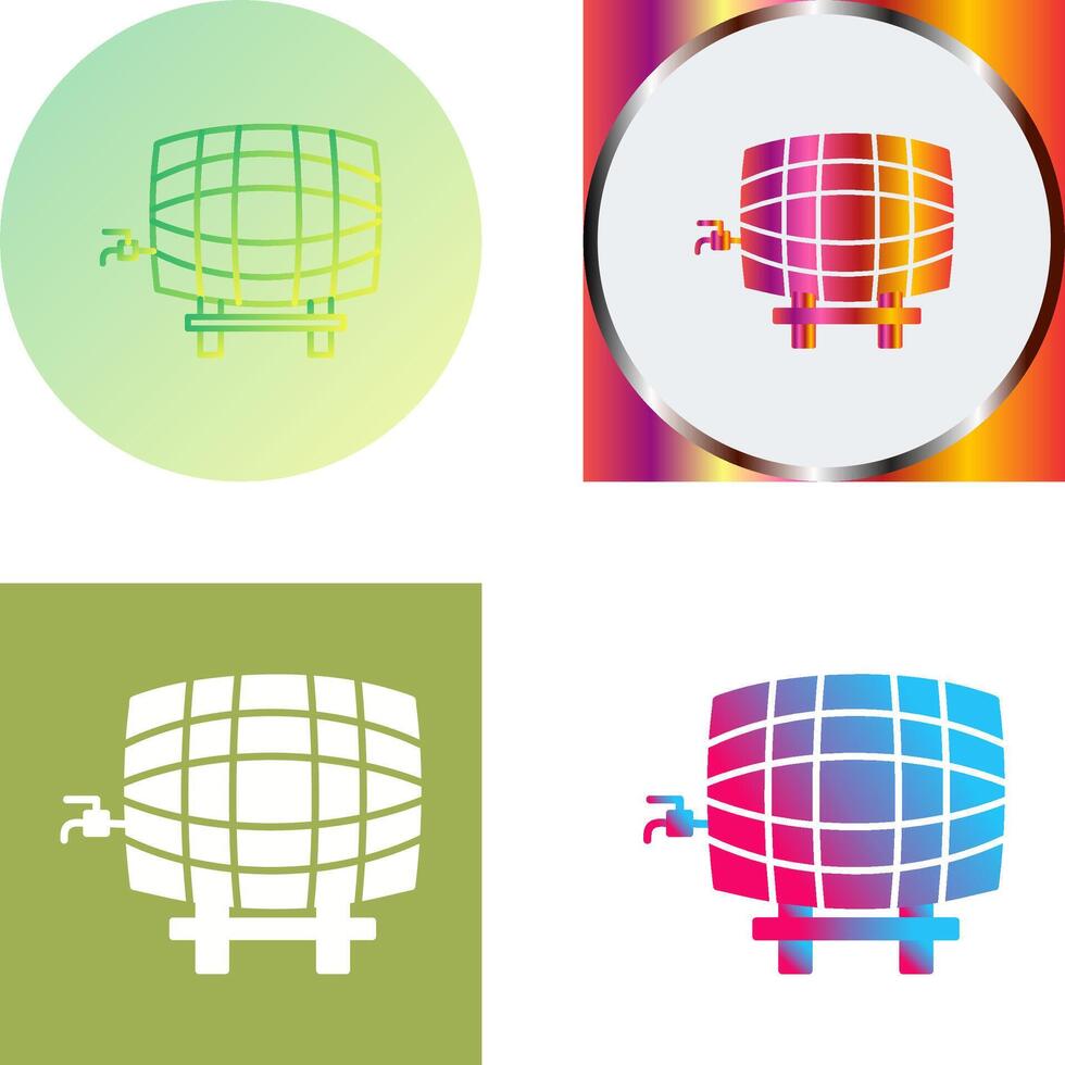 Barrel with Tap Icon Design vector