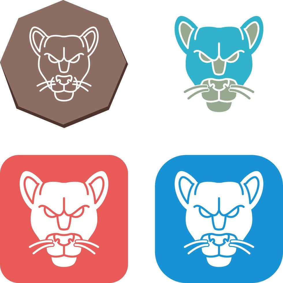 Black Panther Icon Design vector