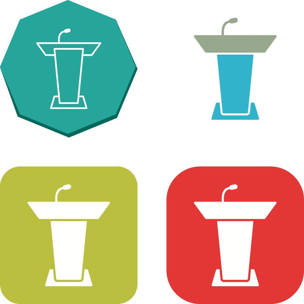 Podium Icon Design vector