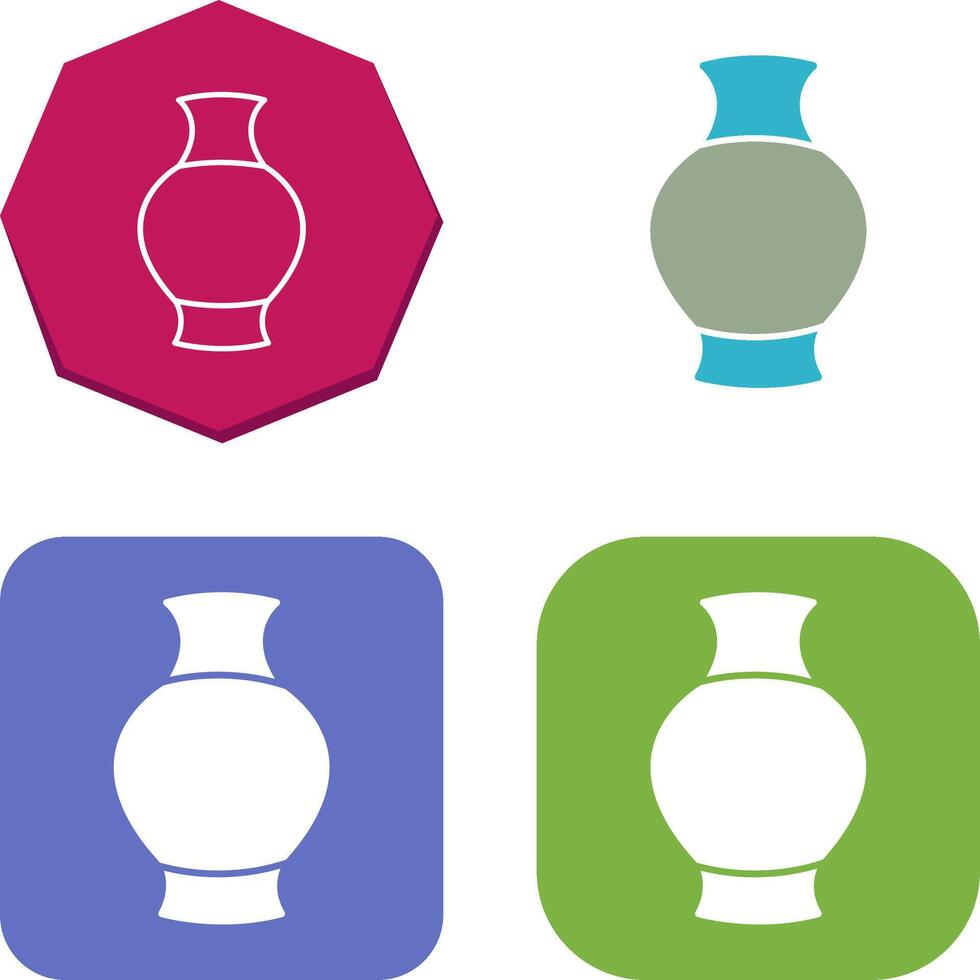 Antique Jar Icon Design vector