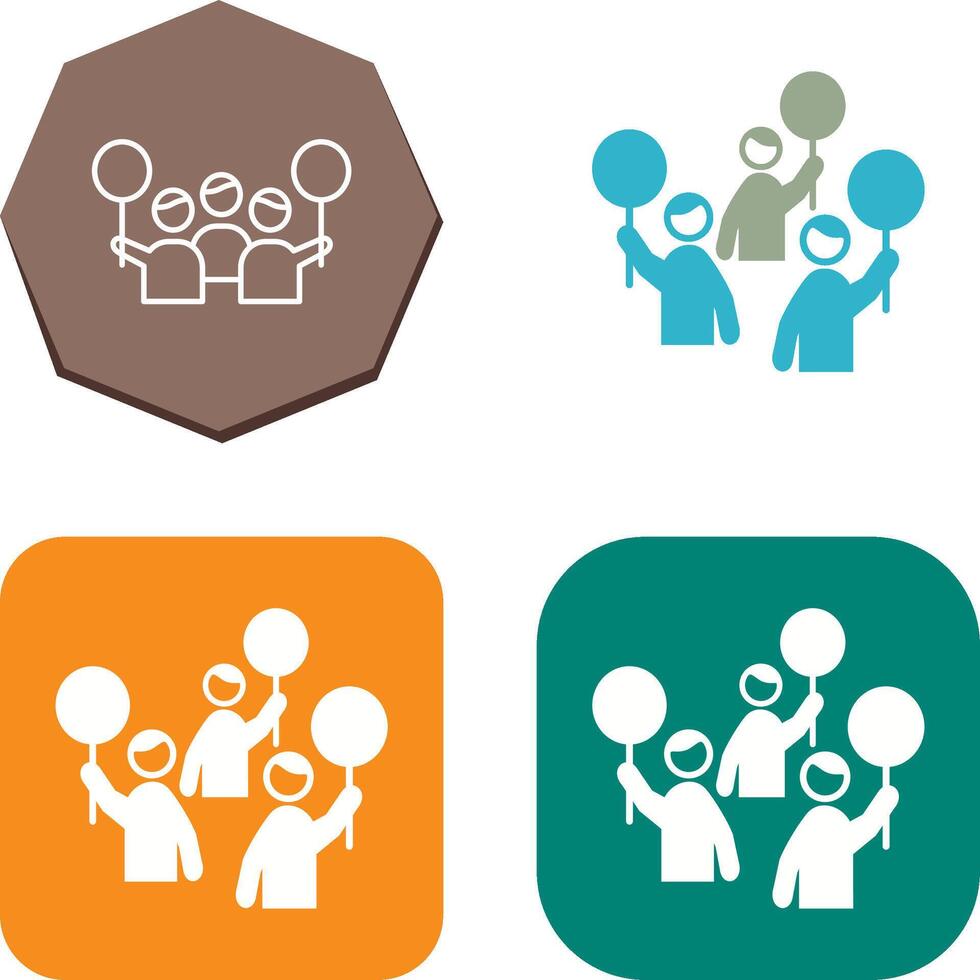 Protest Icon Design vector