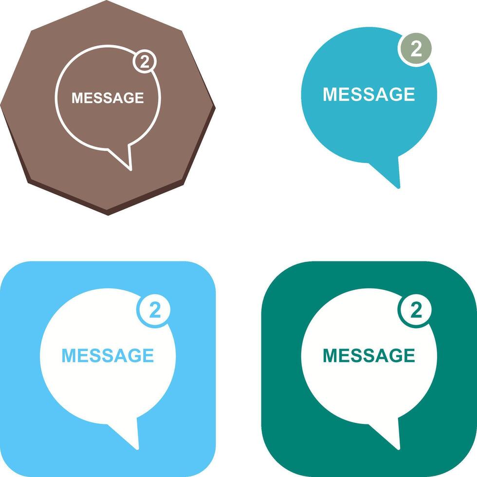 Message Bubbles Icon Design vector
