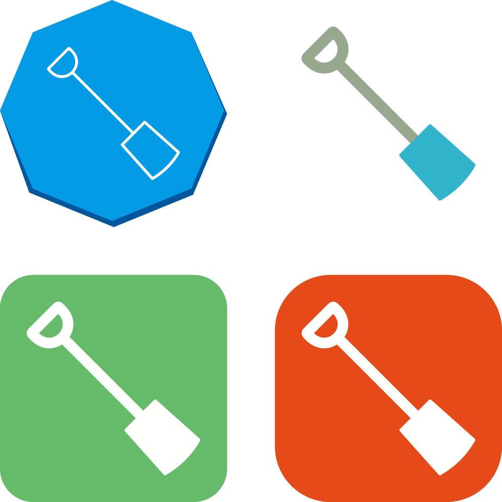 Hand Shovel Icon Design vector