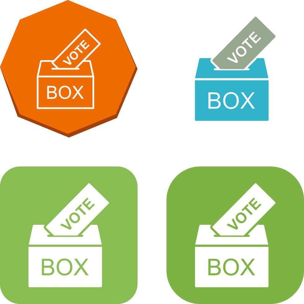 Giing Vote Icon Design vector