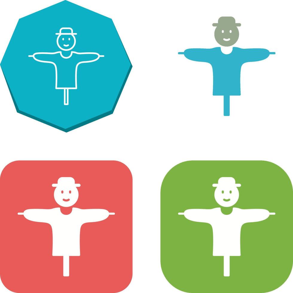 Scare Crow Icon Design vector