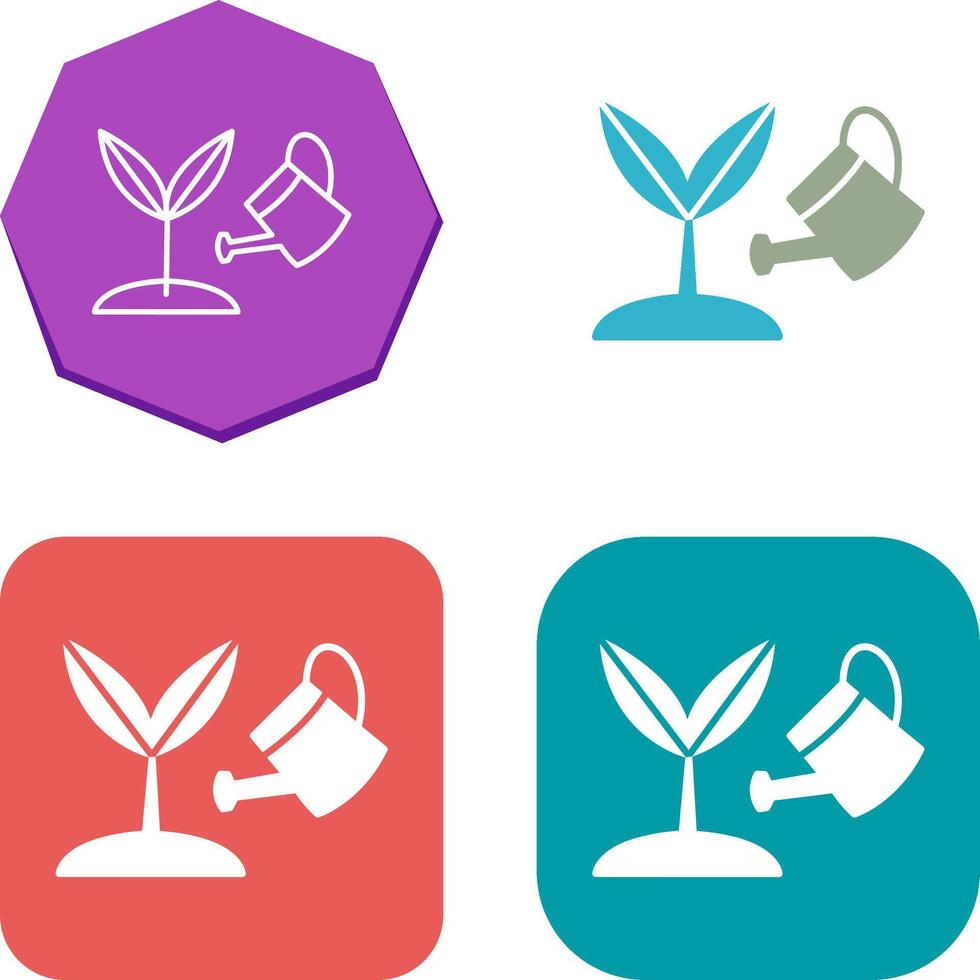 Growing Plant Icon Design vector