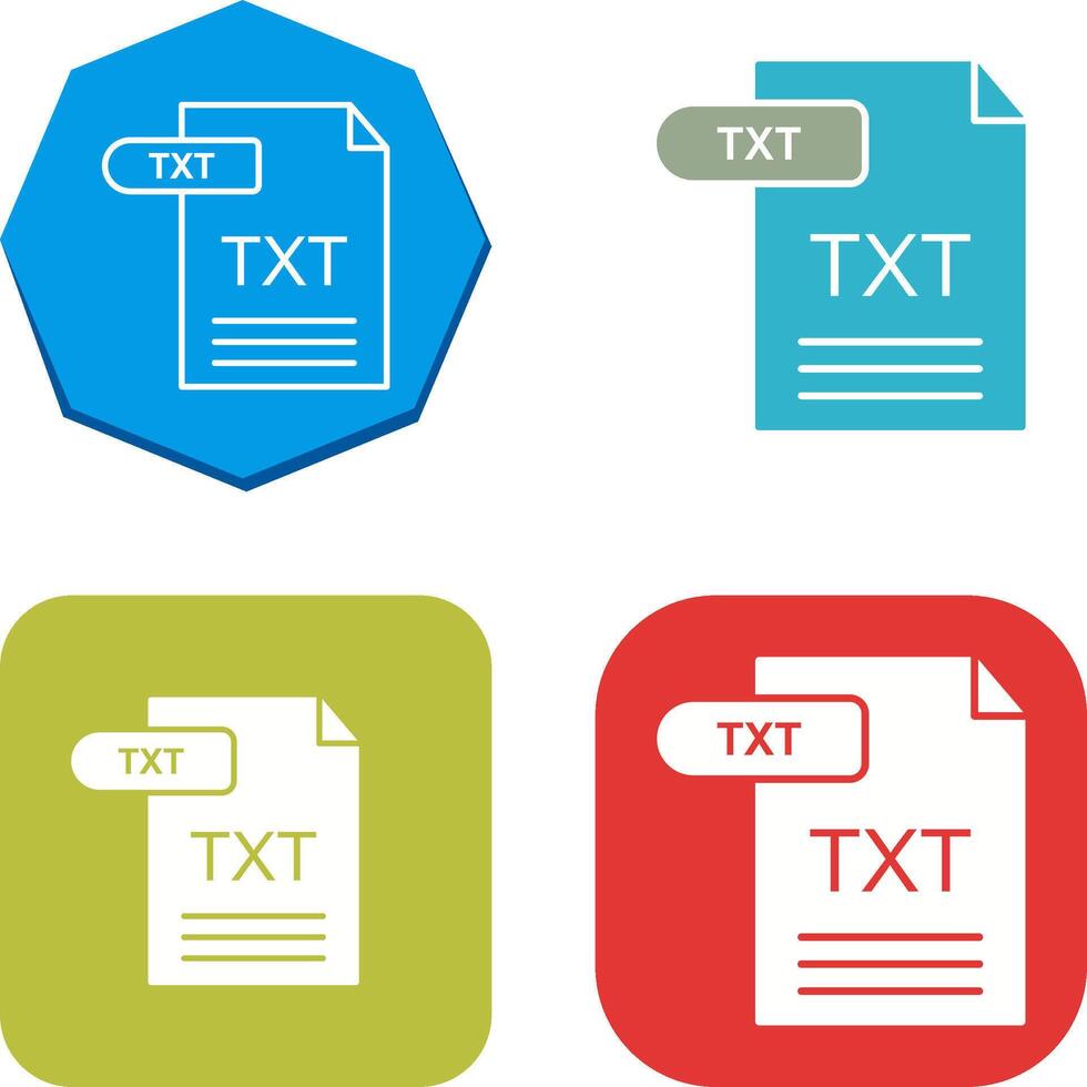 TXT icono diseño vector