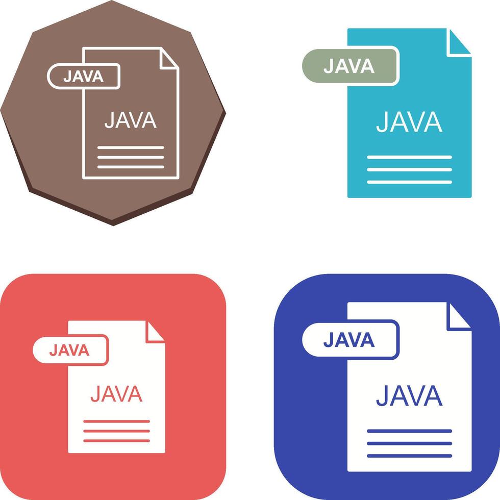 Java Icon Design vector