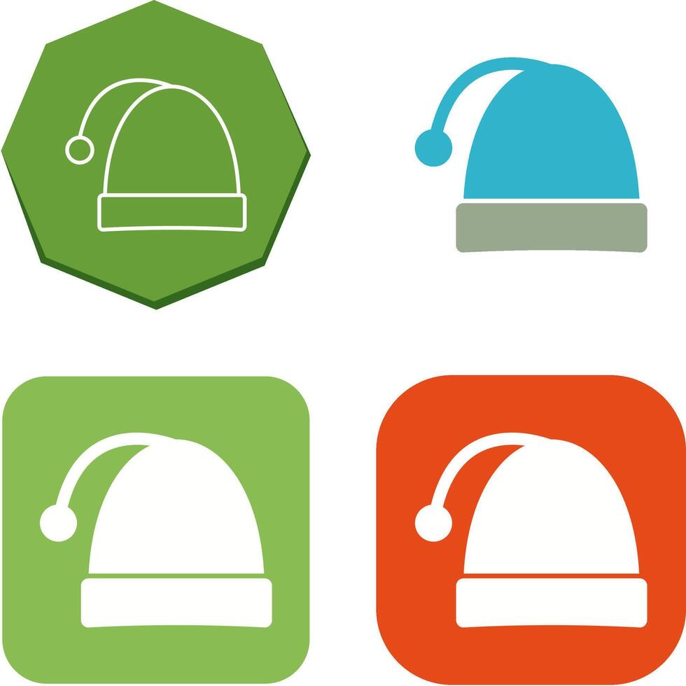 Christmas Cap Icon Design vector