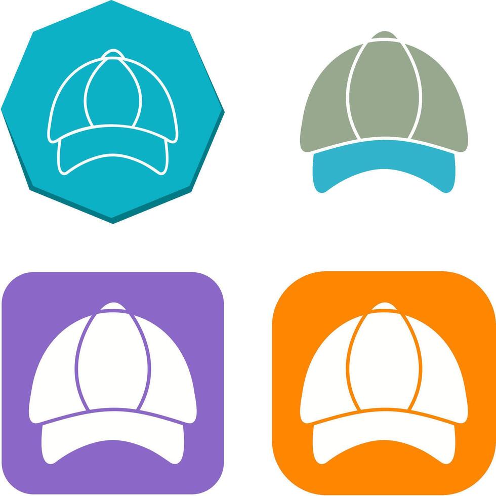 P Cap Icon Design vector