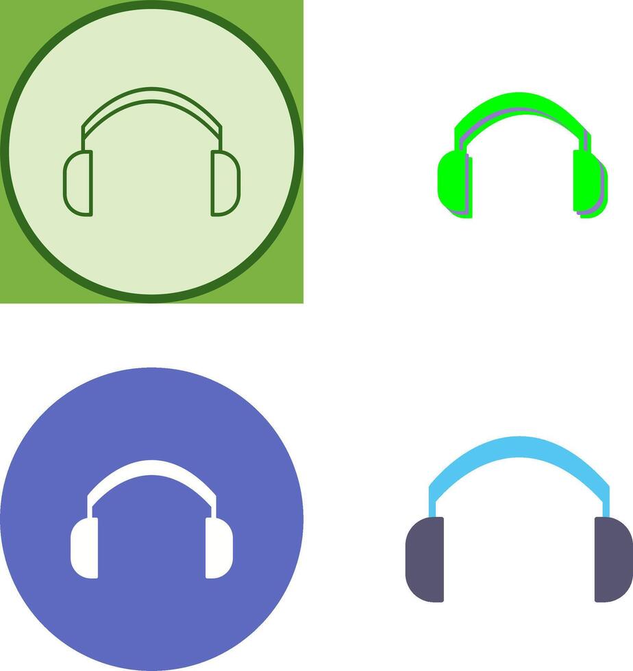 Headphones Icon Design vector