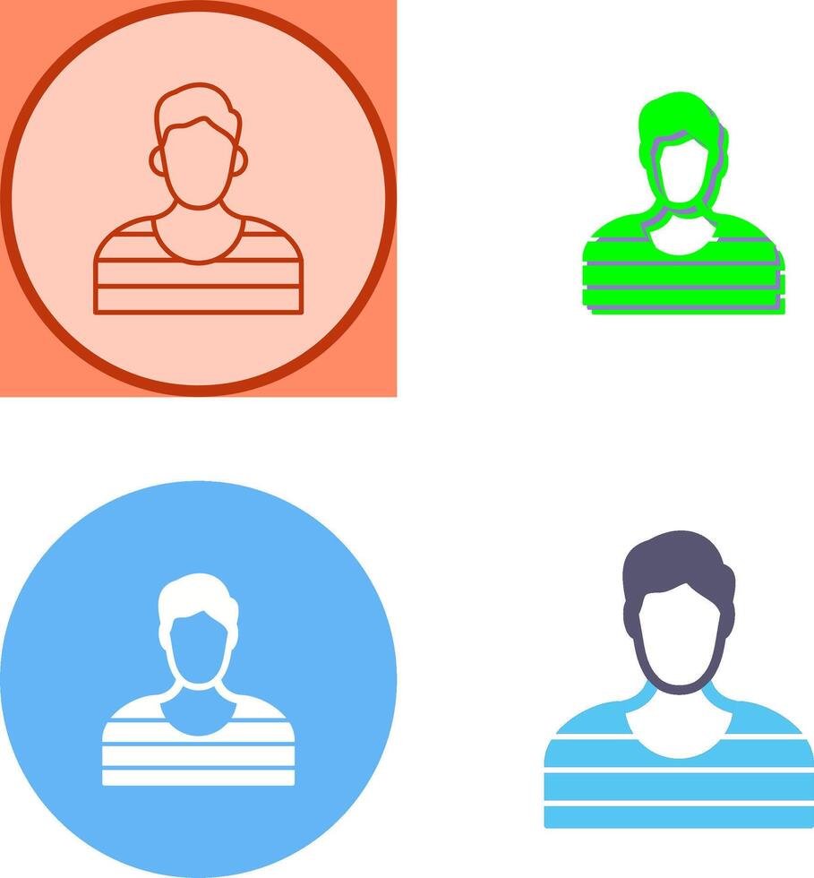 Prisioner Icon Design vector