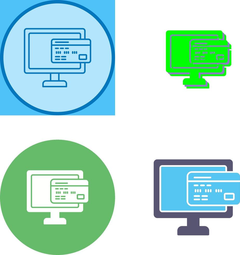 Online Payment Icon Design vector