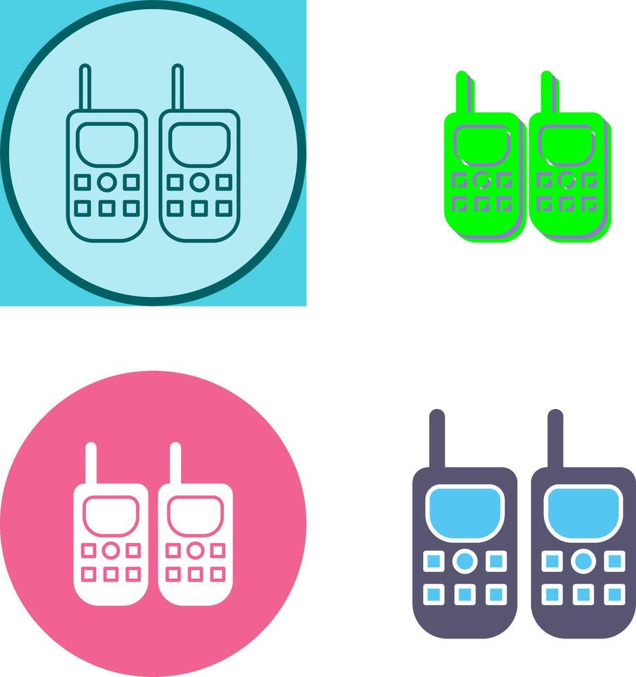 Walkie Talkie Icon Design vector