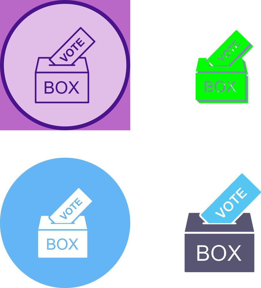 Giing Vote Icon Design vector