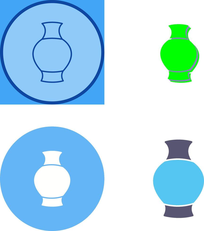 Antique Jar Icon Design vector