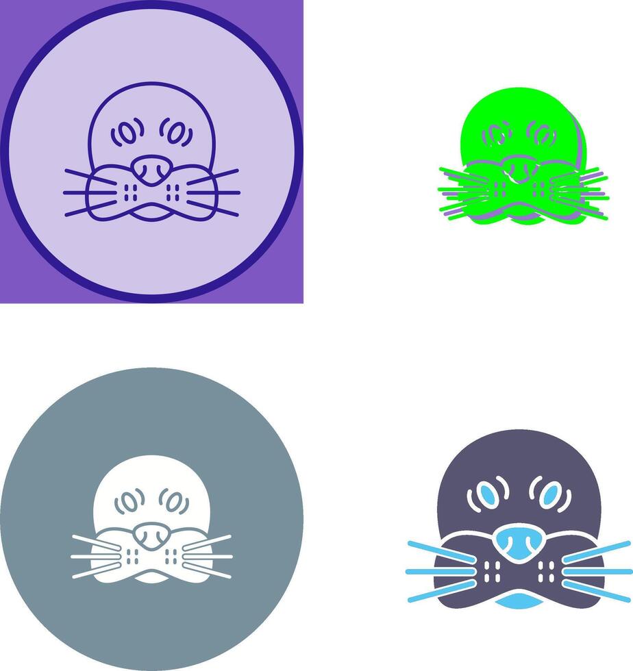 Seal Icon Design vector