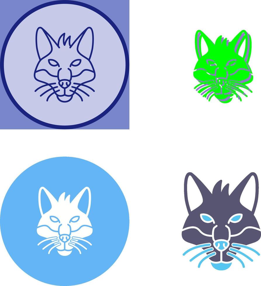 Fox Icon Design vector