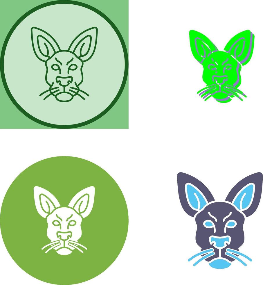 Kangaroo Icon Design vector