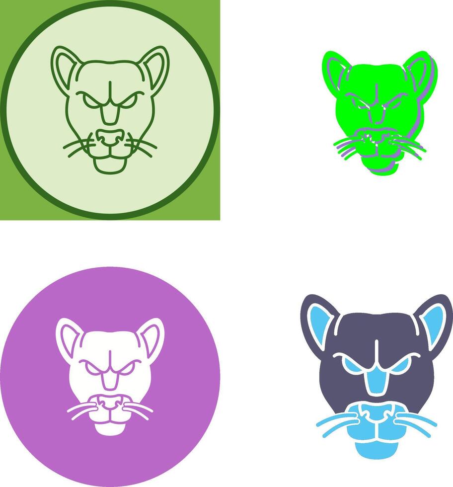 Black Panther Icon Design vector