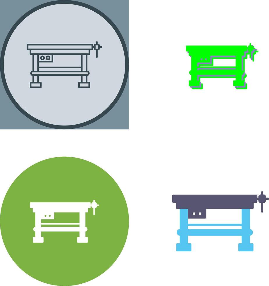 Work Bench Icon Design vector
