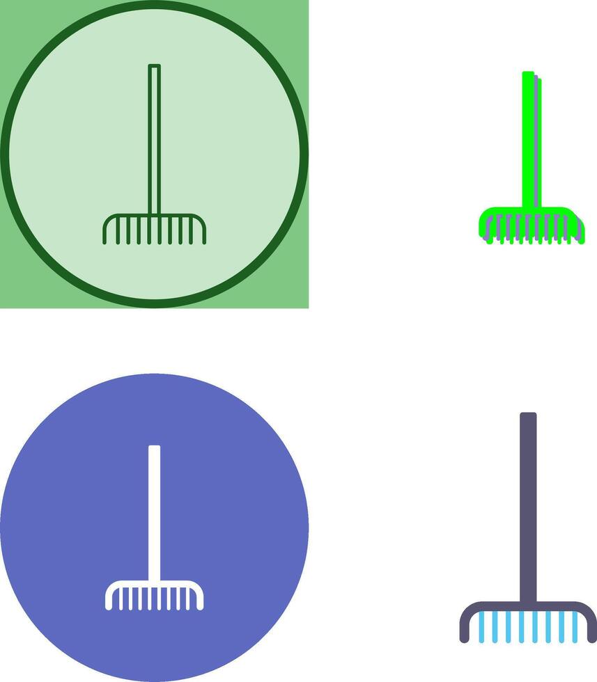 Fork picking Leaves Icon Design vector