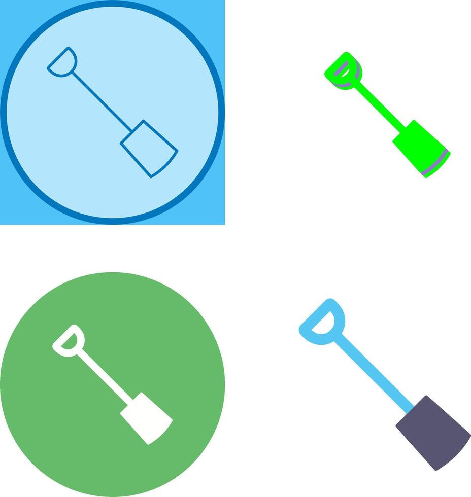 Hand Shovel Icon Design vector