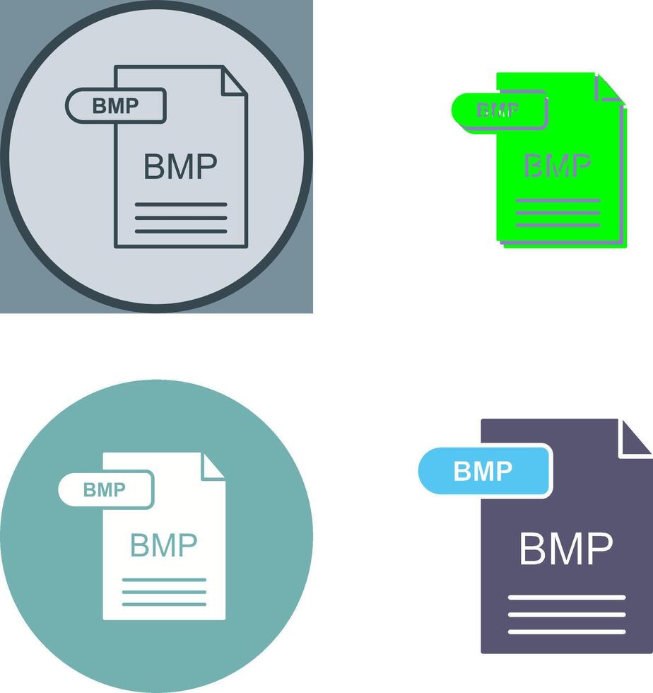 BMP Icon Design vector