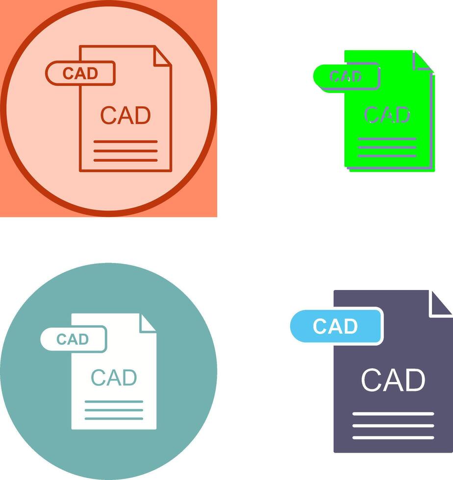 CAD Icon Design vector