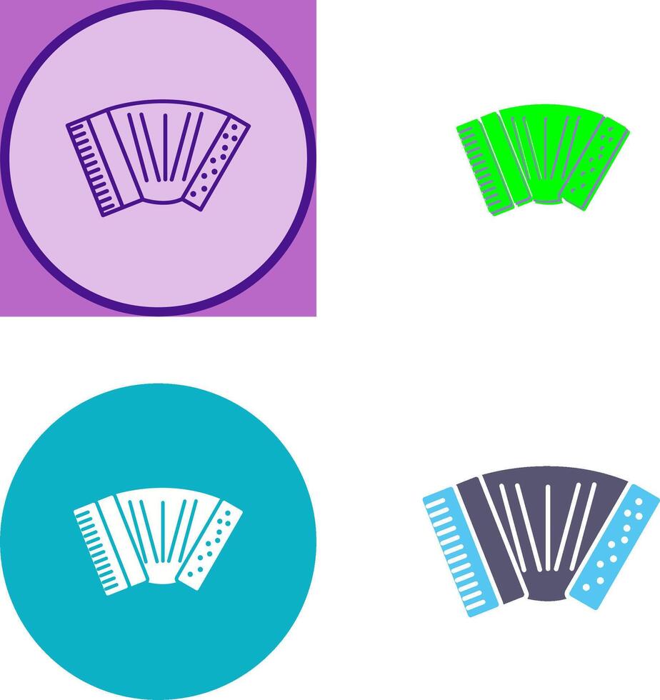Accordion Icon Design vector