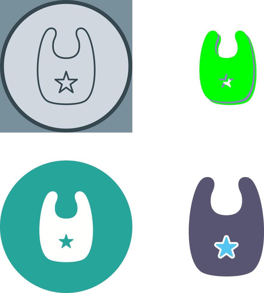 Bib Icon Design vector