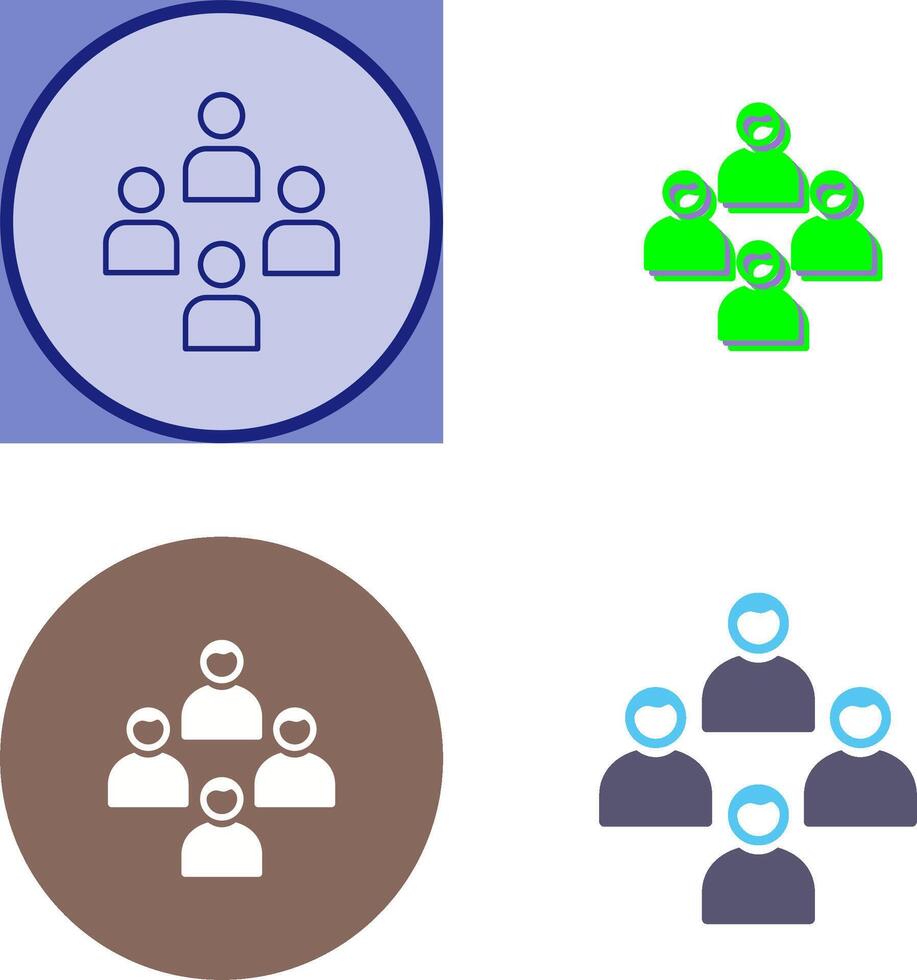 Network Group Icon Design vector