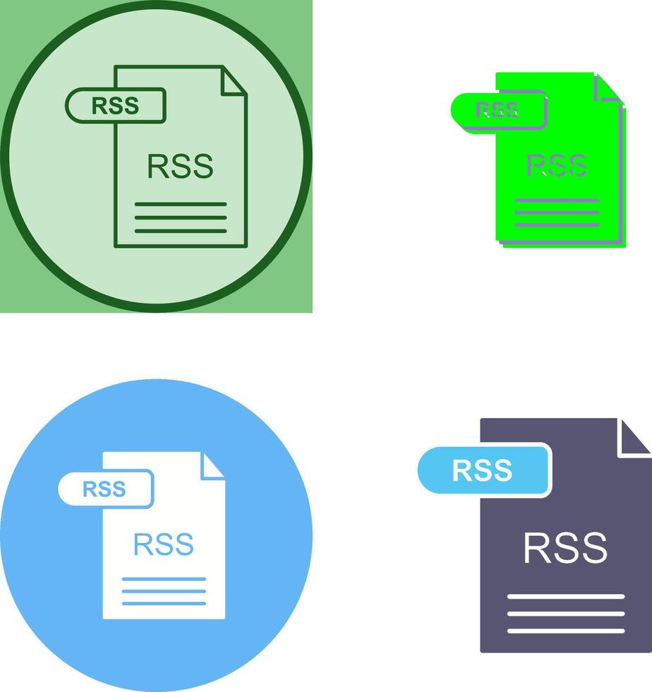 RSS Icon Design vector