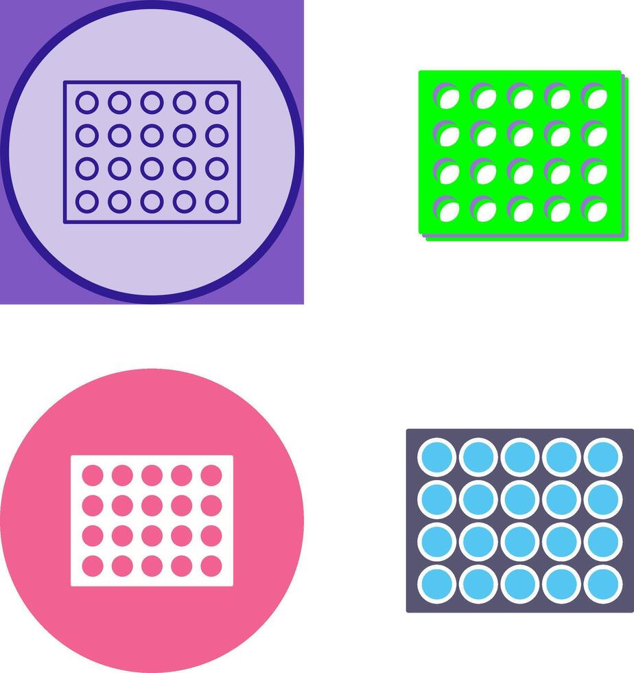 Colored Palette Icon Design vector